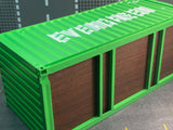 Desktop Shipping Container 12-inch Evergreen